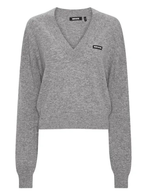 ROTATE BIRGER CHRISTENSEN V-neck logo sweater