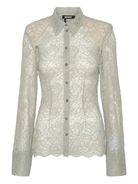 ROTATE BIRGER CHRISTENSEN lace buttoned shirt