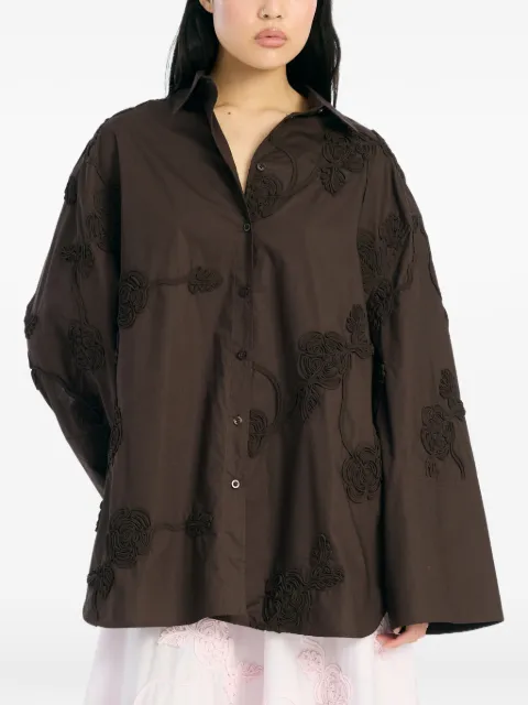 ROTATE BIRGER CHRISTENSEN flower oversized shirt