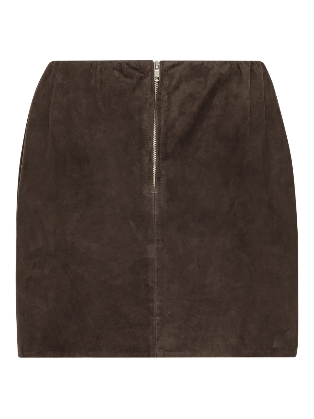 ROTATE BIRGER CHRISTENSEN suede mini skirt - Marrone