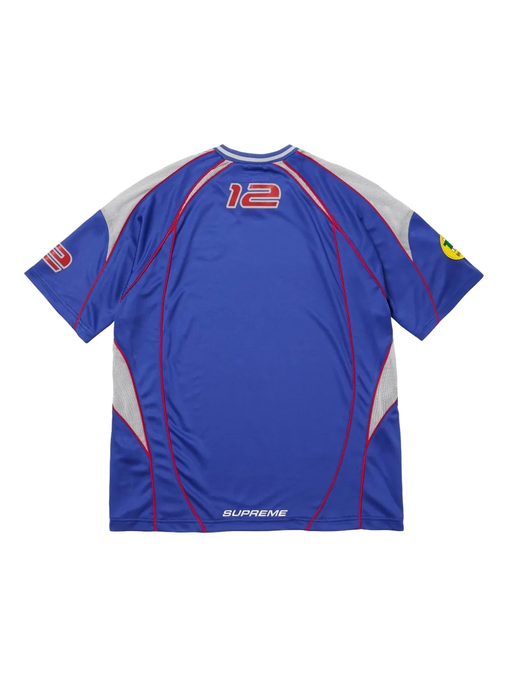 Supreme piping soccer jersey - Blauw