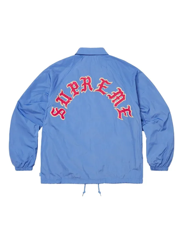 Supreme Old English Arc Coaches Jacket | Blue | FARFETCH PT