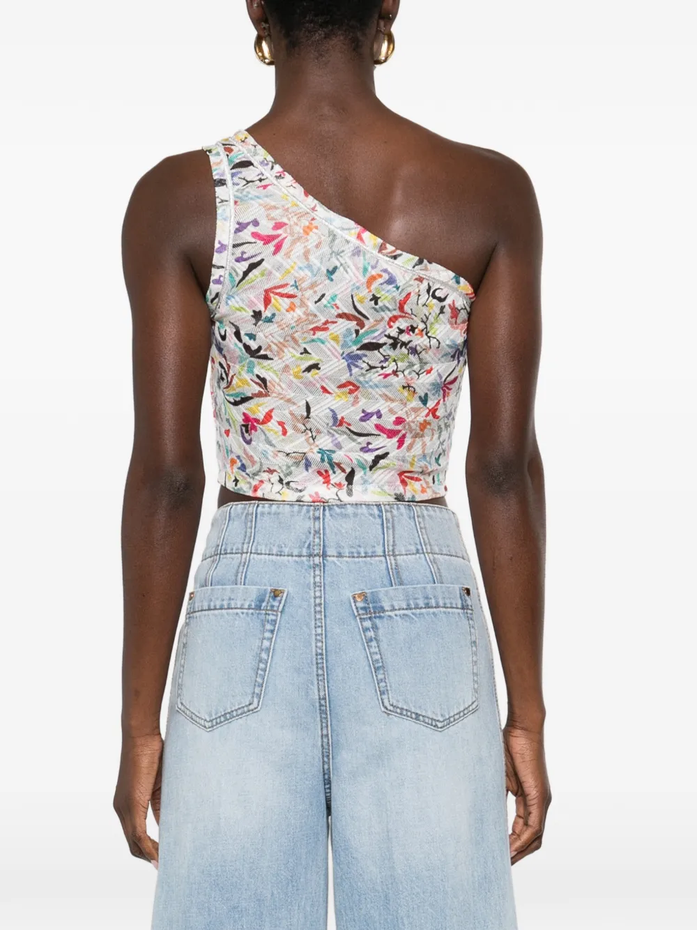 Missoni Asymmetrische top Wit