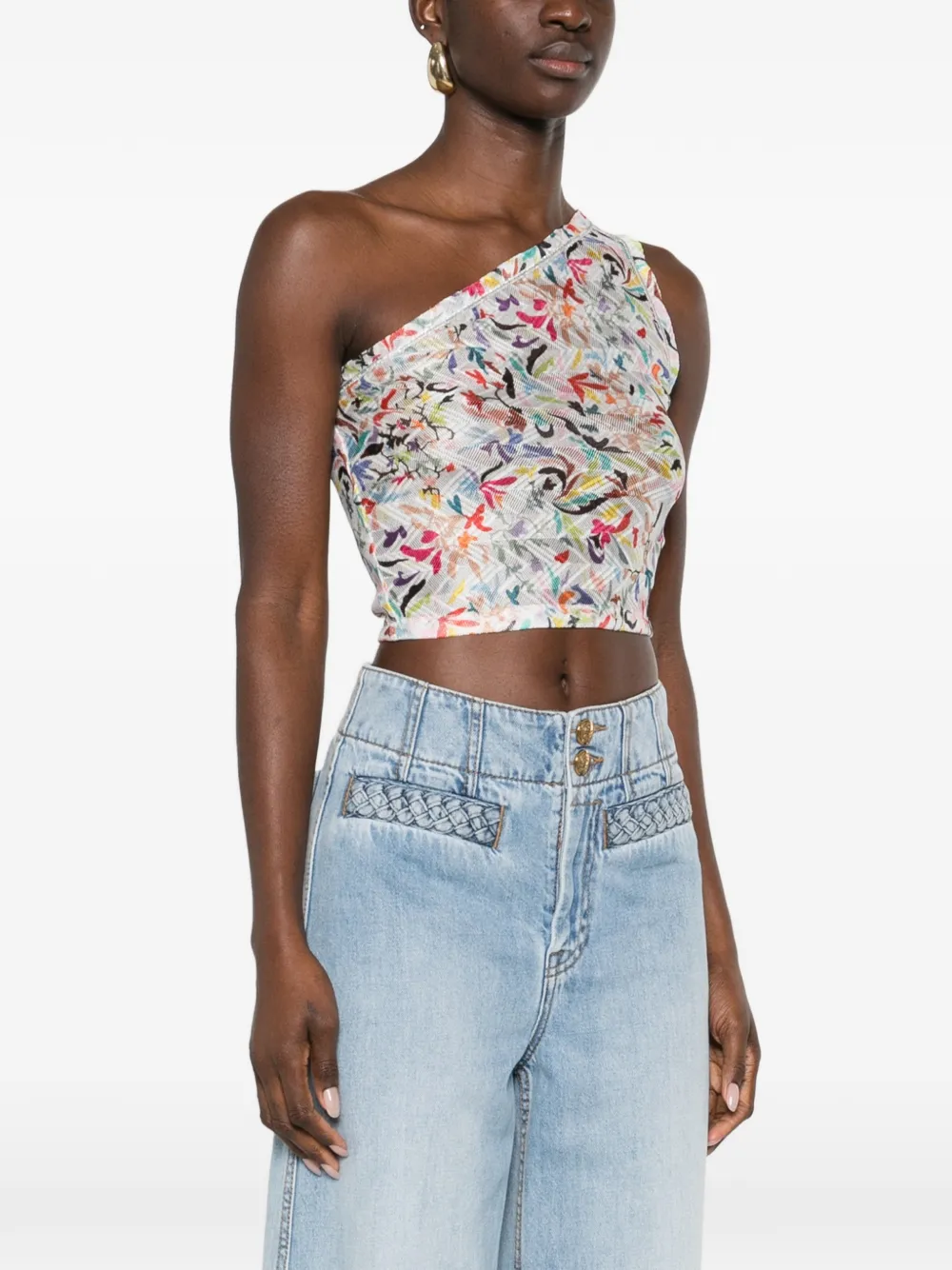 Missoni Asymmetrische top Wit