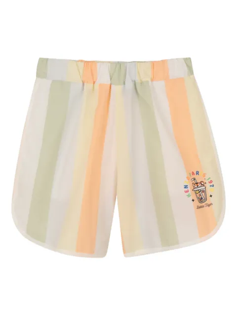 Kenzo Kids striped logo-detail shorts