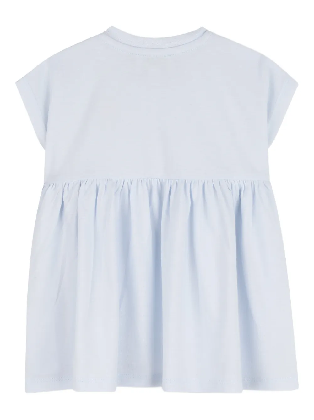 Kenzo Kids Jurk met bloemenpatch - Blauw