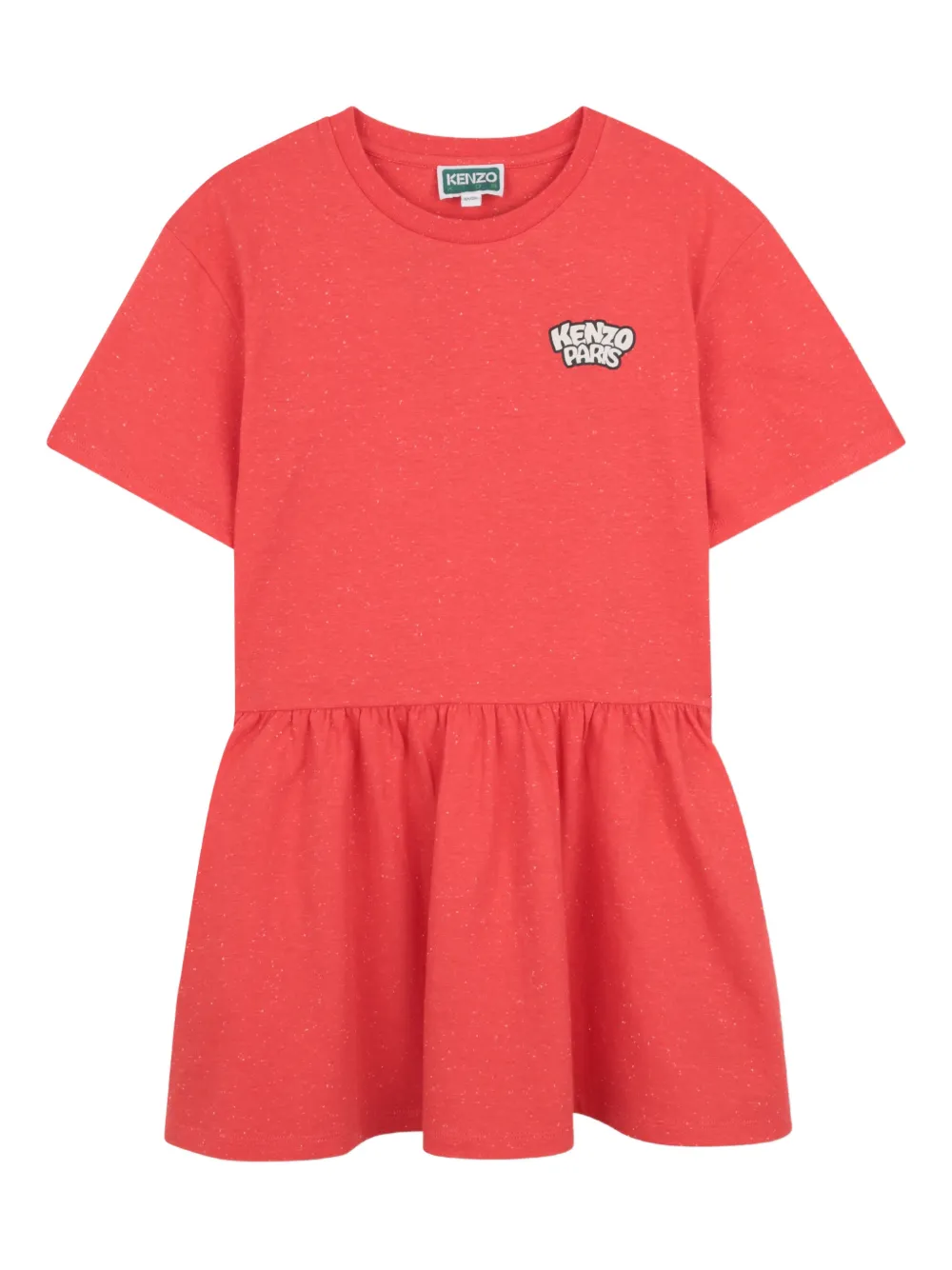 Kenzo Kids logo graphic dress - Rosso