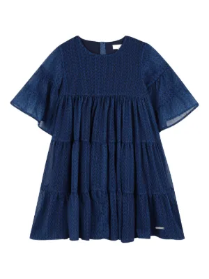 Monnalisa ピーターパンカラー ワンピース | ブルー | FARFETCH JP