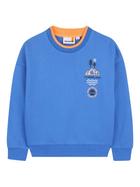 Timberland Kids grafisk sweatshirt med rund hals