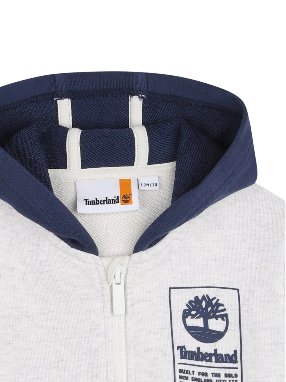 Timberland Kids Hoodie met rits Grijs