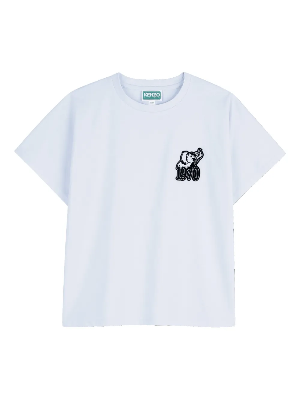 Kenzo Kids appliqué T-shirt - Blu
