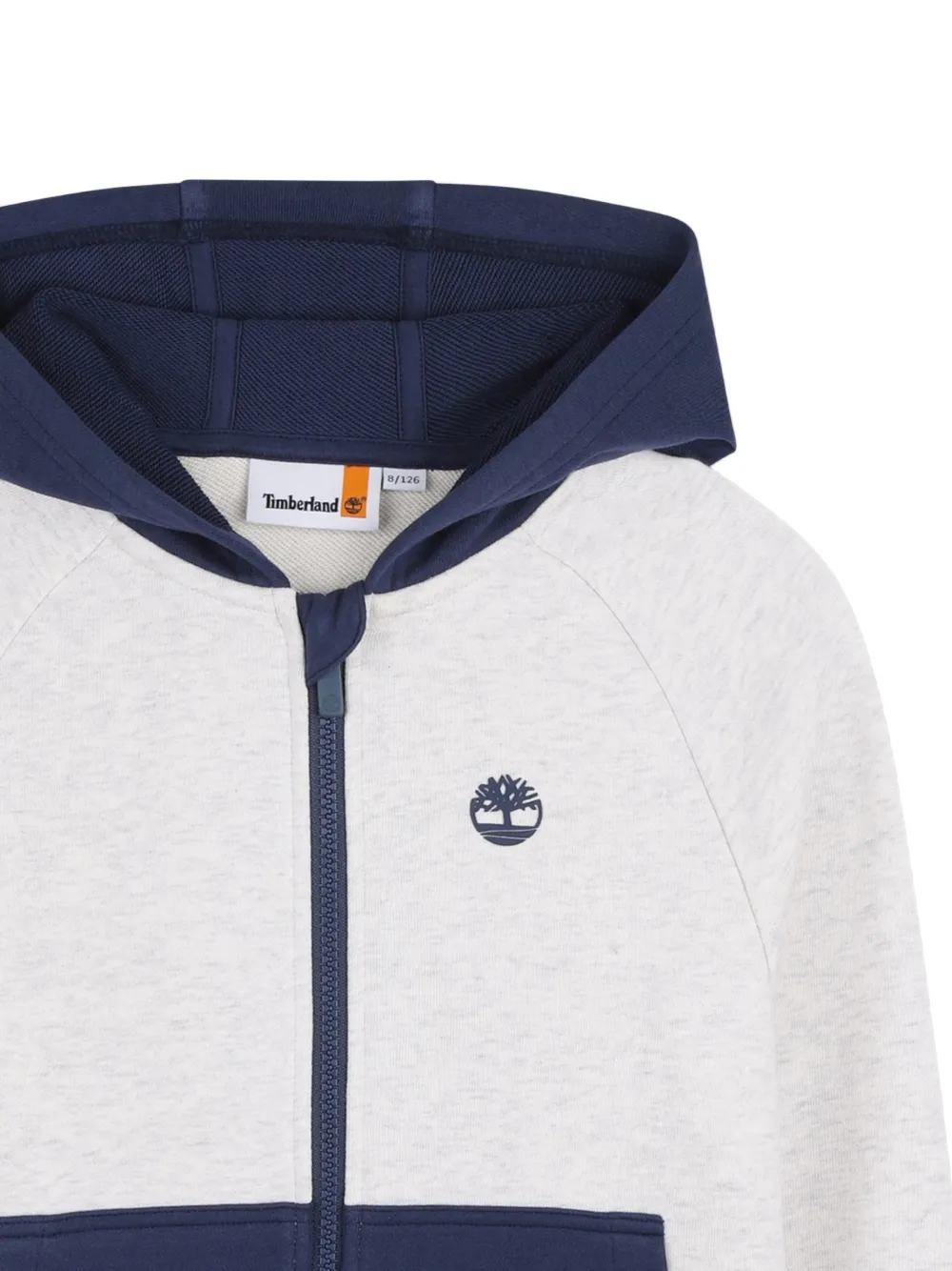 Timberland Kids Hoodie met rits Grijs
