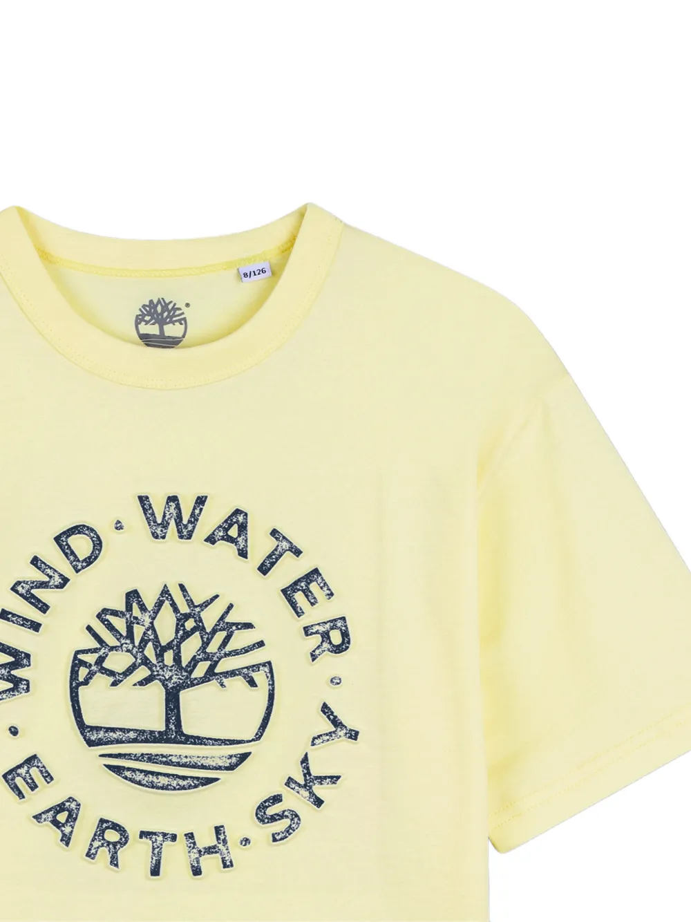 Timberland Kids T-shirt met grafische print Geel