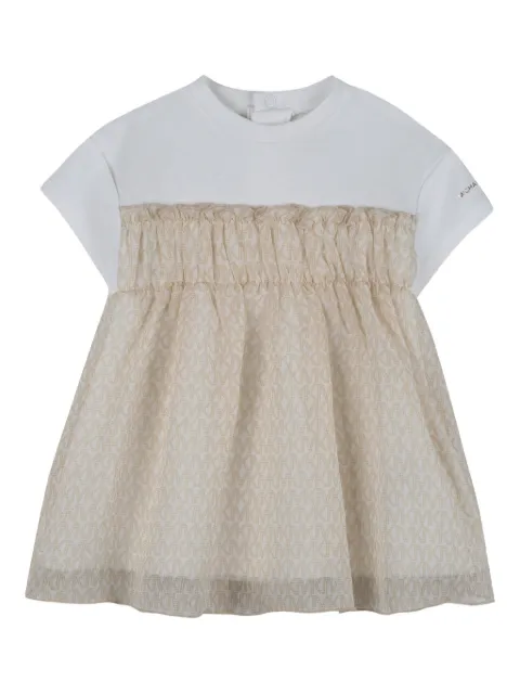 Michael Kors Kids ruffled logo dress