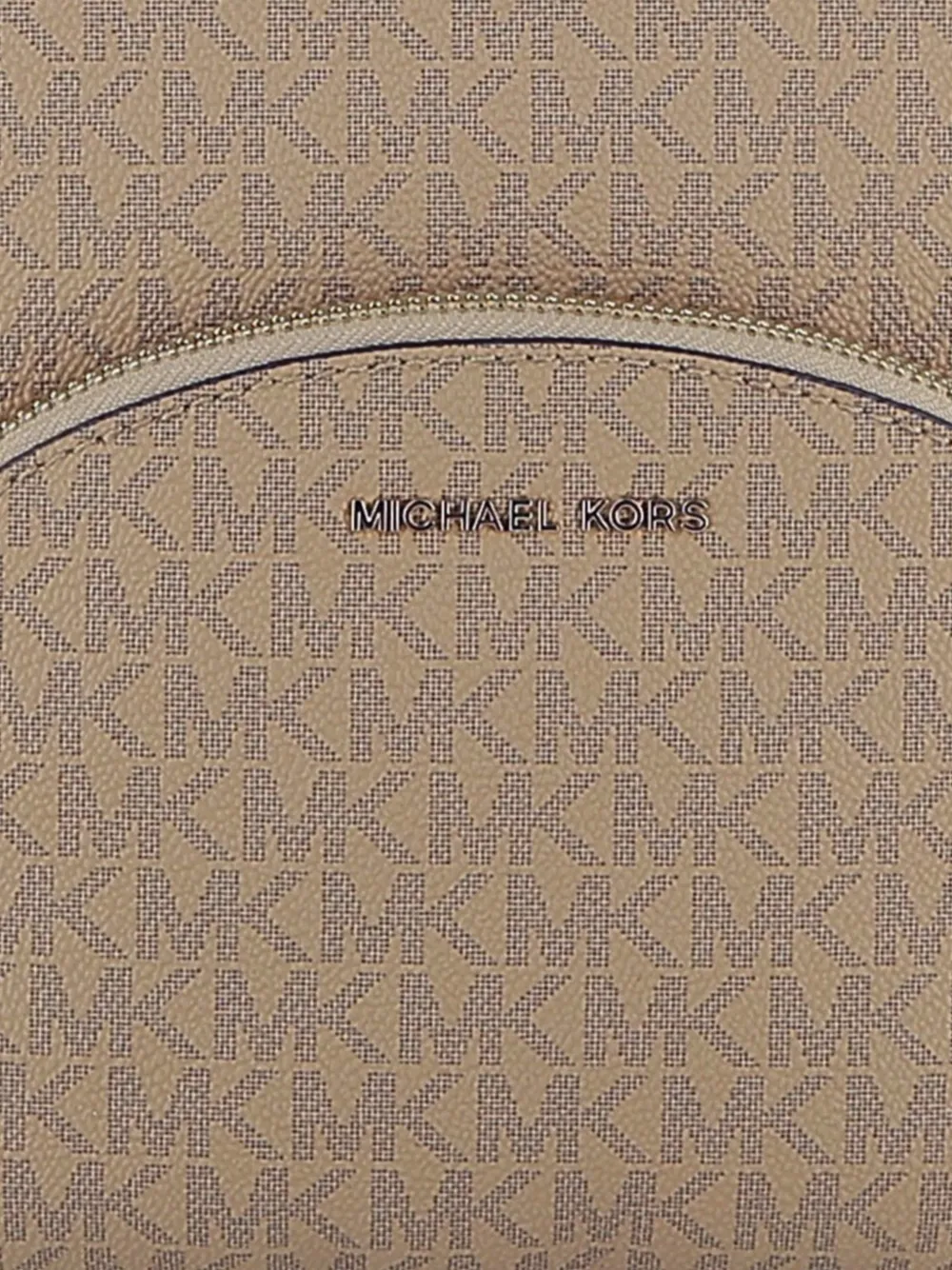 Michael Kors Kids Rugzak met monogram ritssluiting Beige