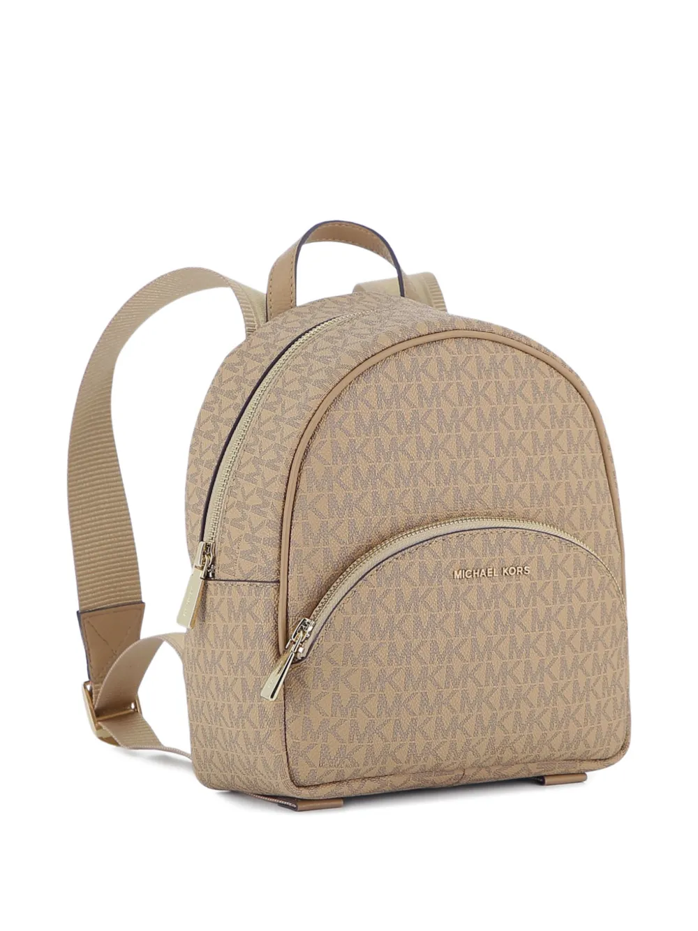 Michael Kors Kids Rugzak met monogram ritssluiting Beige