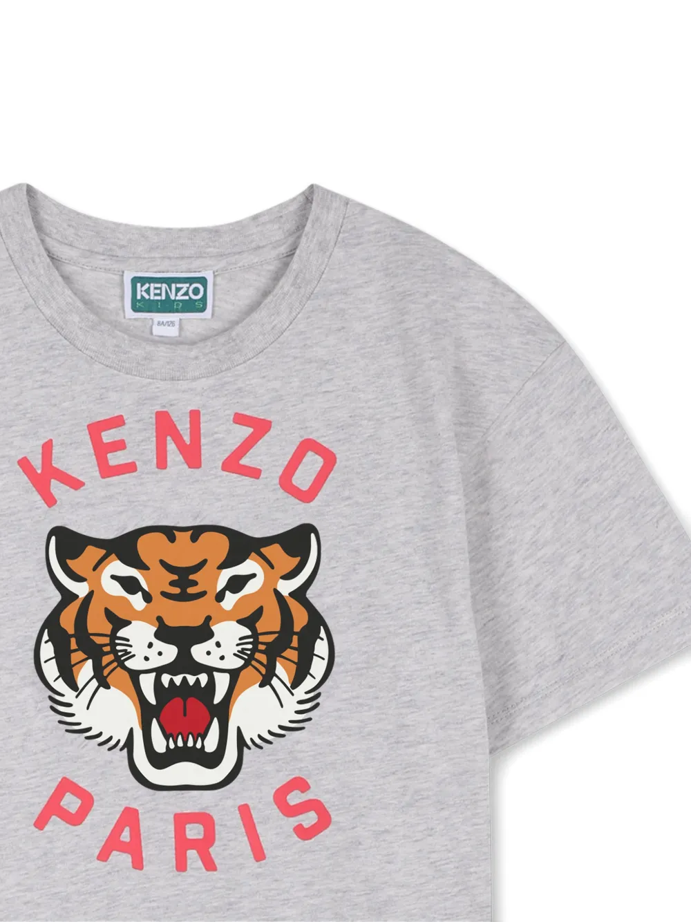 Kenzo Kids Jurk met Tiger print Grijs
