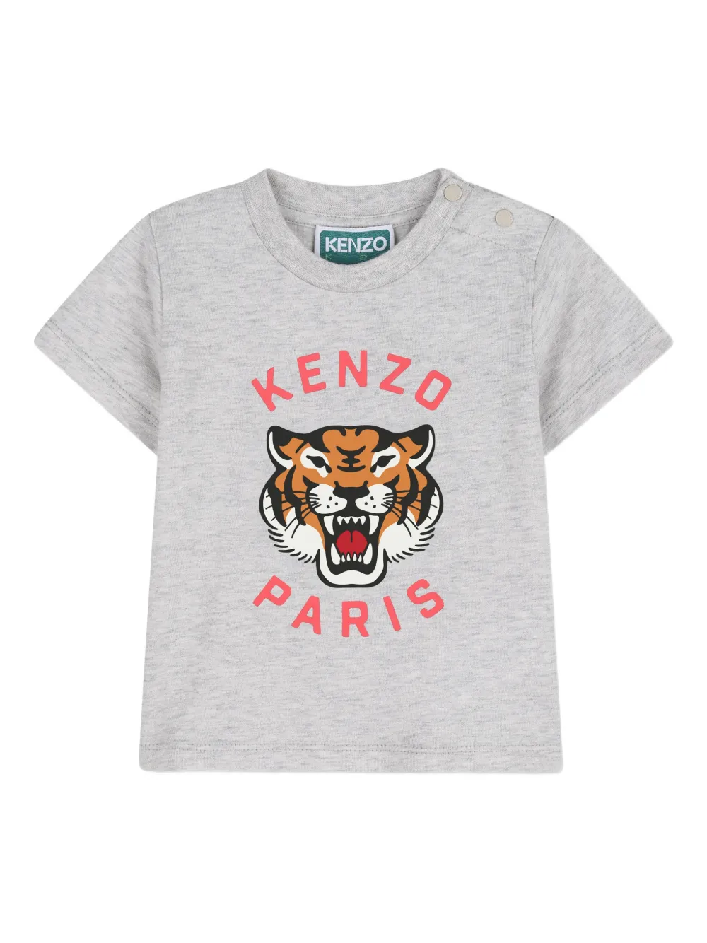 Tiger-Graphic Shorts Set