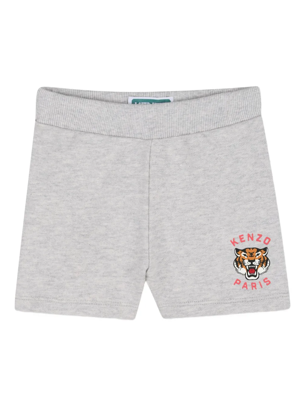 Tiger-Graphic Shorts Set