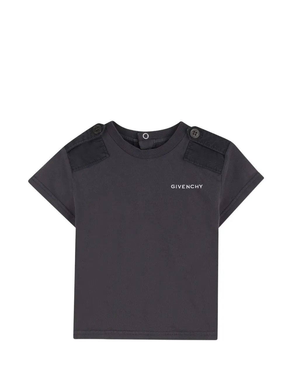 Givenchy Kids T-shirt con bottoni - Grigio