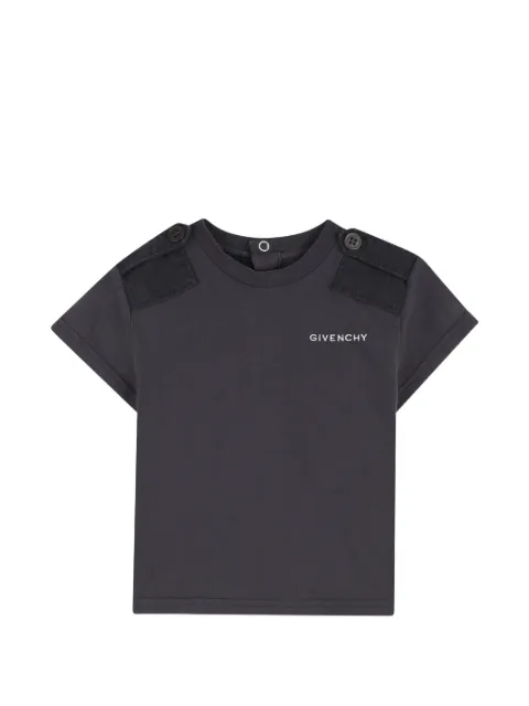 Givenchy Kids T-Shirt mit Knopfdetail