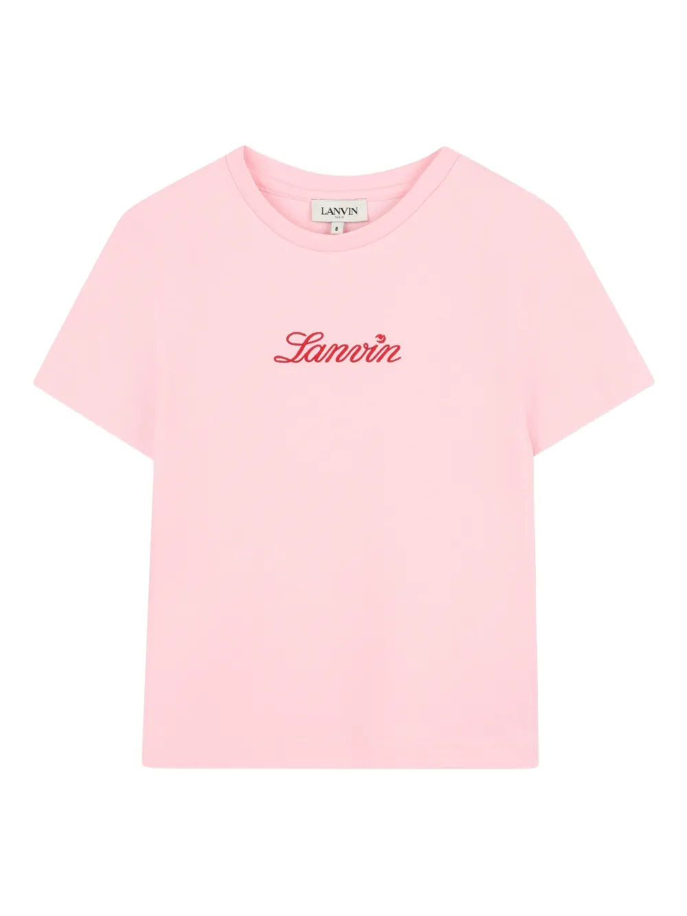 Lanvin Enfant T-shirt con logo - Rosa