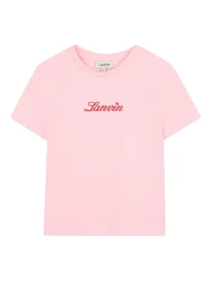Givenchy Kids logo-print Organic Cotton T-shirt | Pink | FARFETCH