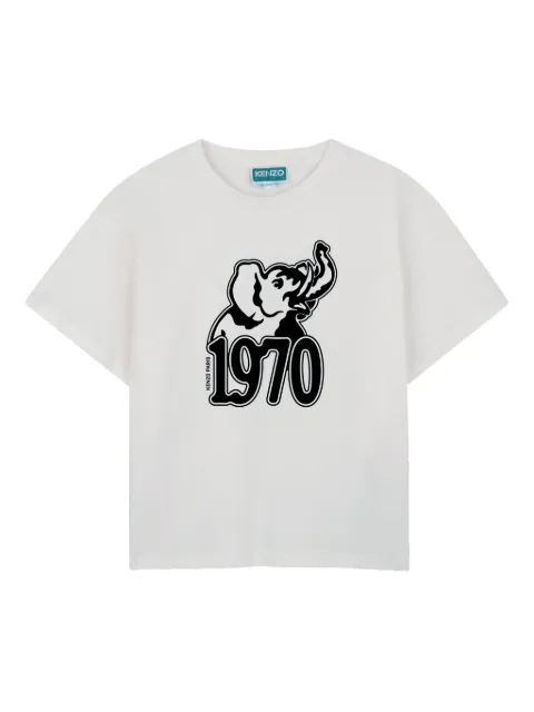 Kenzo Kids T-shirt med elefanttryk
