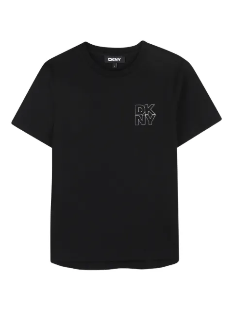 Dkny Kids playera con logo estampado