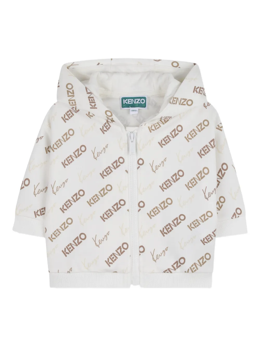  Kenzo Kids Logo-print Tracksuit - Neutrals 