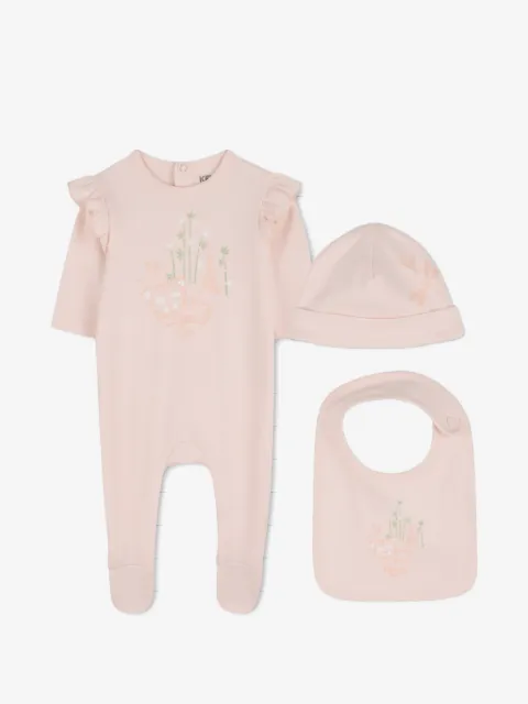 Kenzo Kids set de mameluco con detalle de volantes