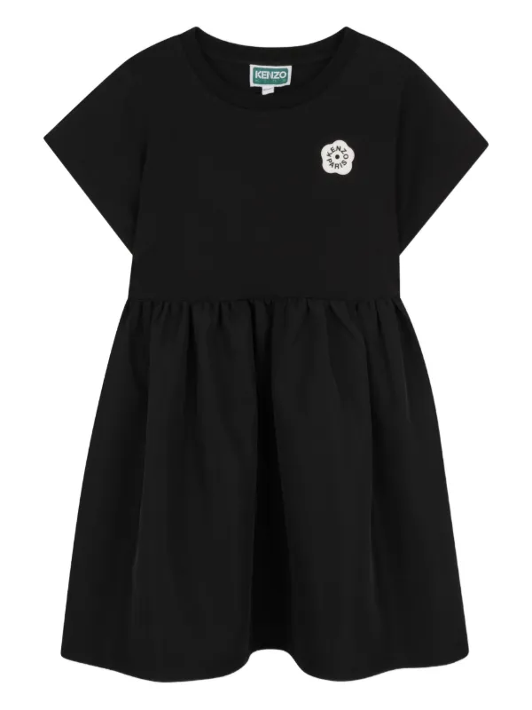 Kenzo Kids フローラル ワンピース | ブラック | FARFETCH JP