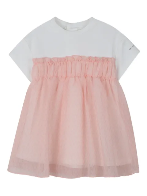 Michael Kors Kids vestido manga corta con volantes