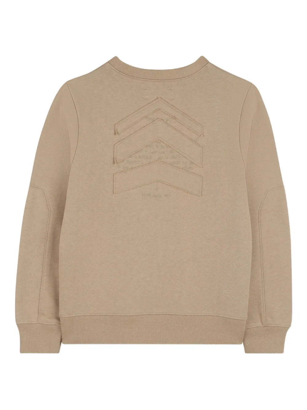 Zadig & Voltaire Kids Sweater met ronde hals en lange mouwen Beige