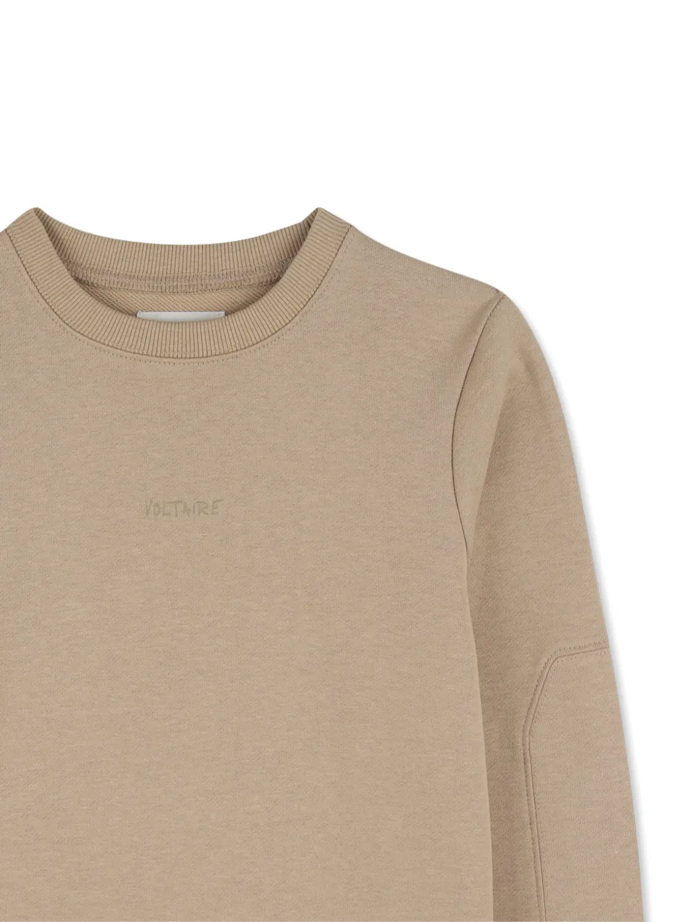 Zadig & Voltaire Kids Sweater met ronde hals en lange mouwen Beige