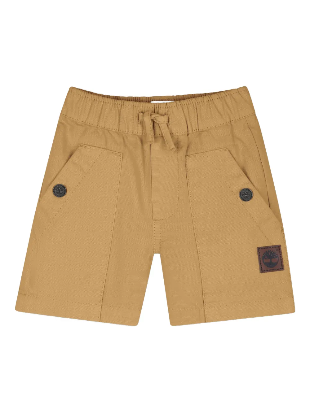 Timberland Kids buttoned drawstring shorts - Marrone