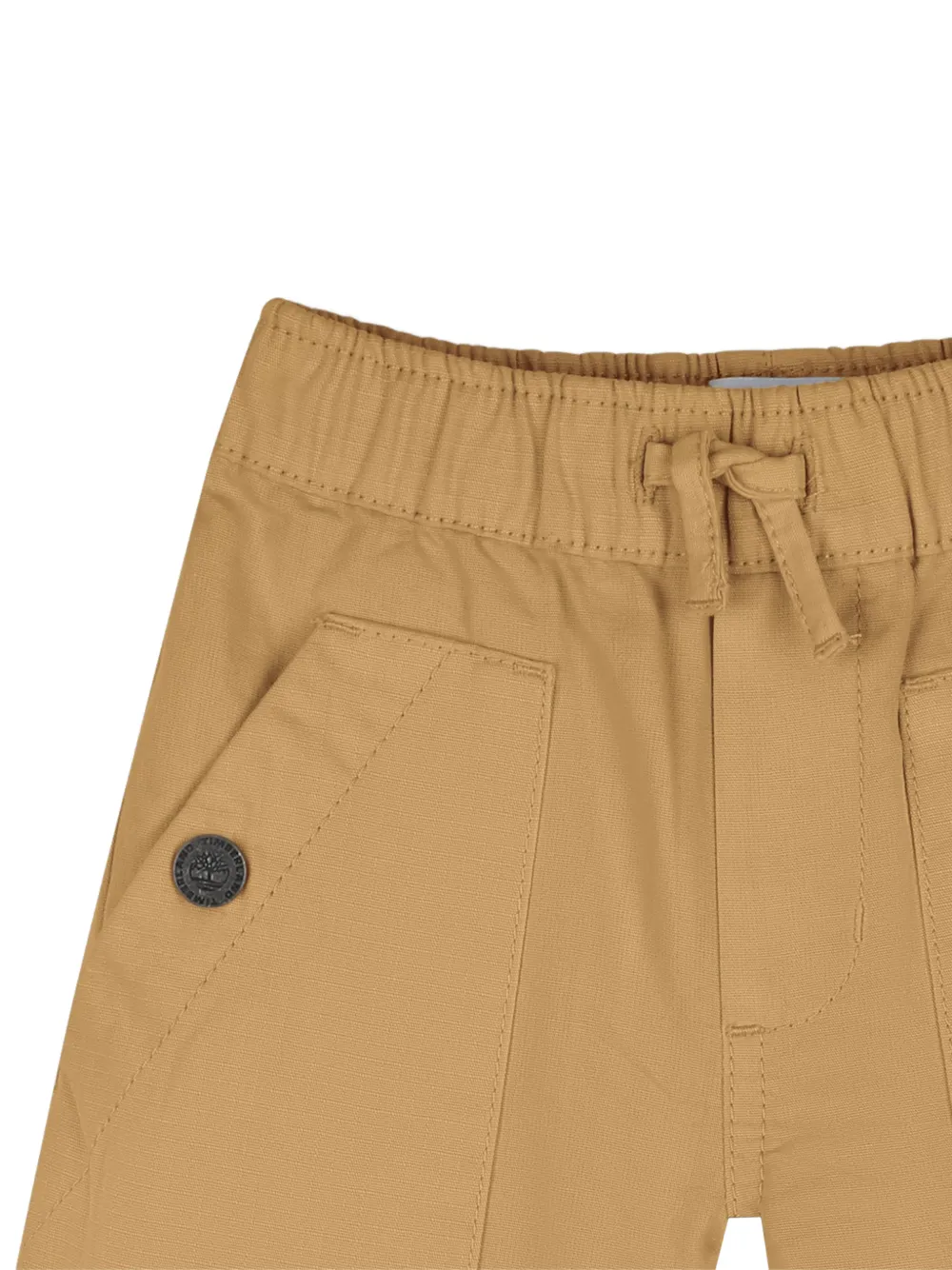 Timberland Kids Shorts met trekkoord en knopen Bruin