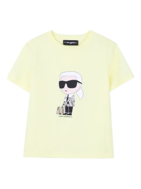 Karl Lagerfeld Kids playera con motivo gráfico