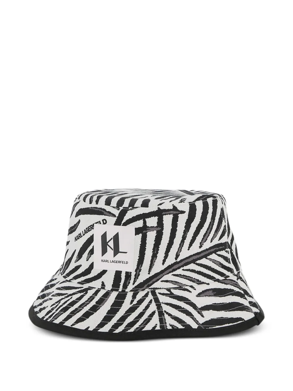 Karl Lagerfeld Kids Cappello bucket con logo - Bianco