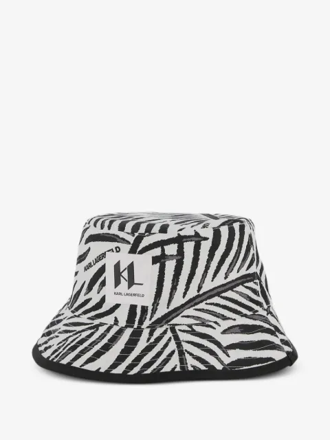 Karl Lagerfeld Kids zebra logo bucket hat
