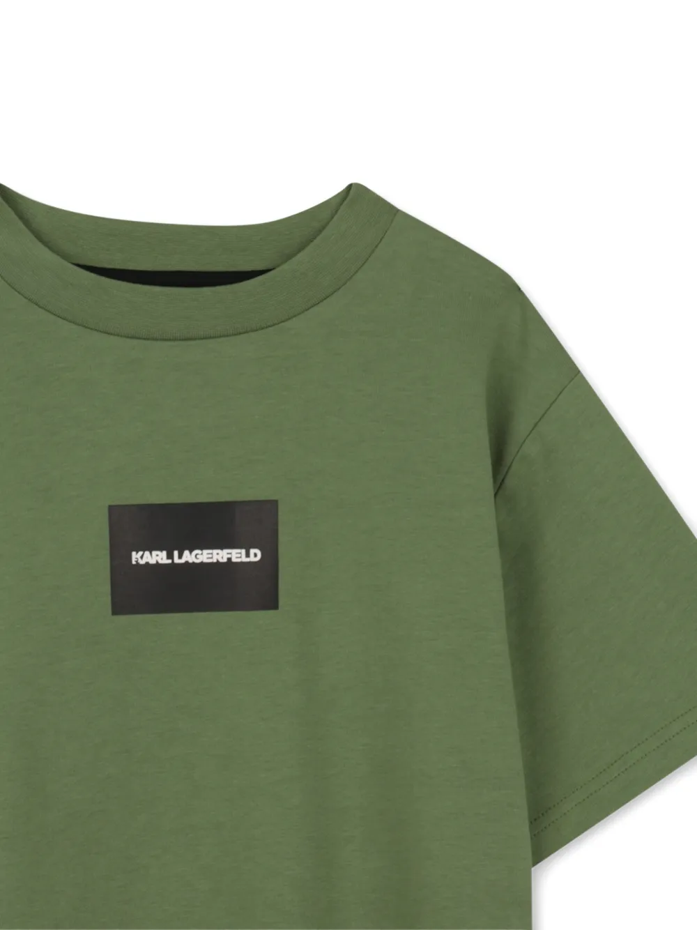  Karl Lagerfeld Kids Box-logo T-shirt - Green 