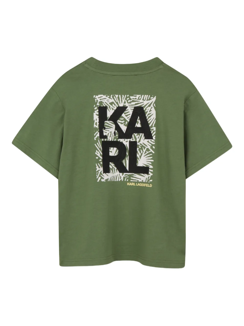  Karl Lagerfeld Kids Box-logo T-shirt - Green 