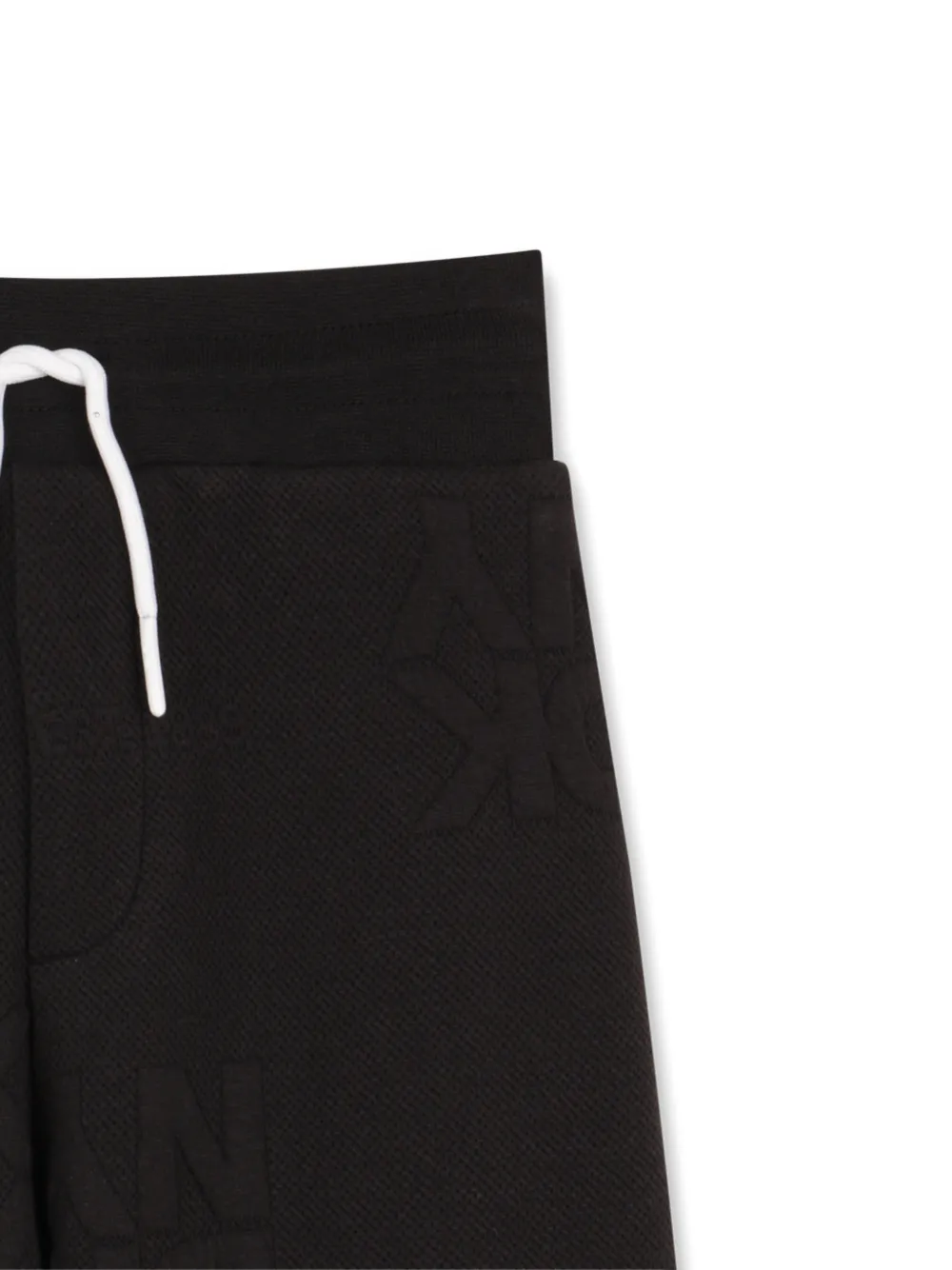 Dkny Kids Shorts met trekkoord en logo-reliëf Zwart