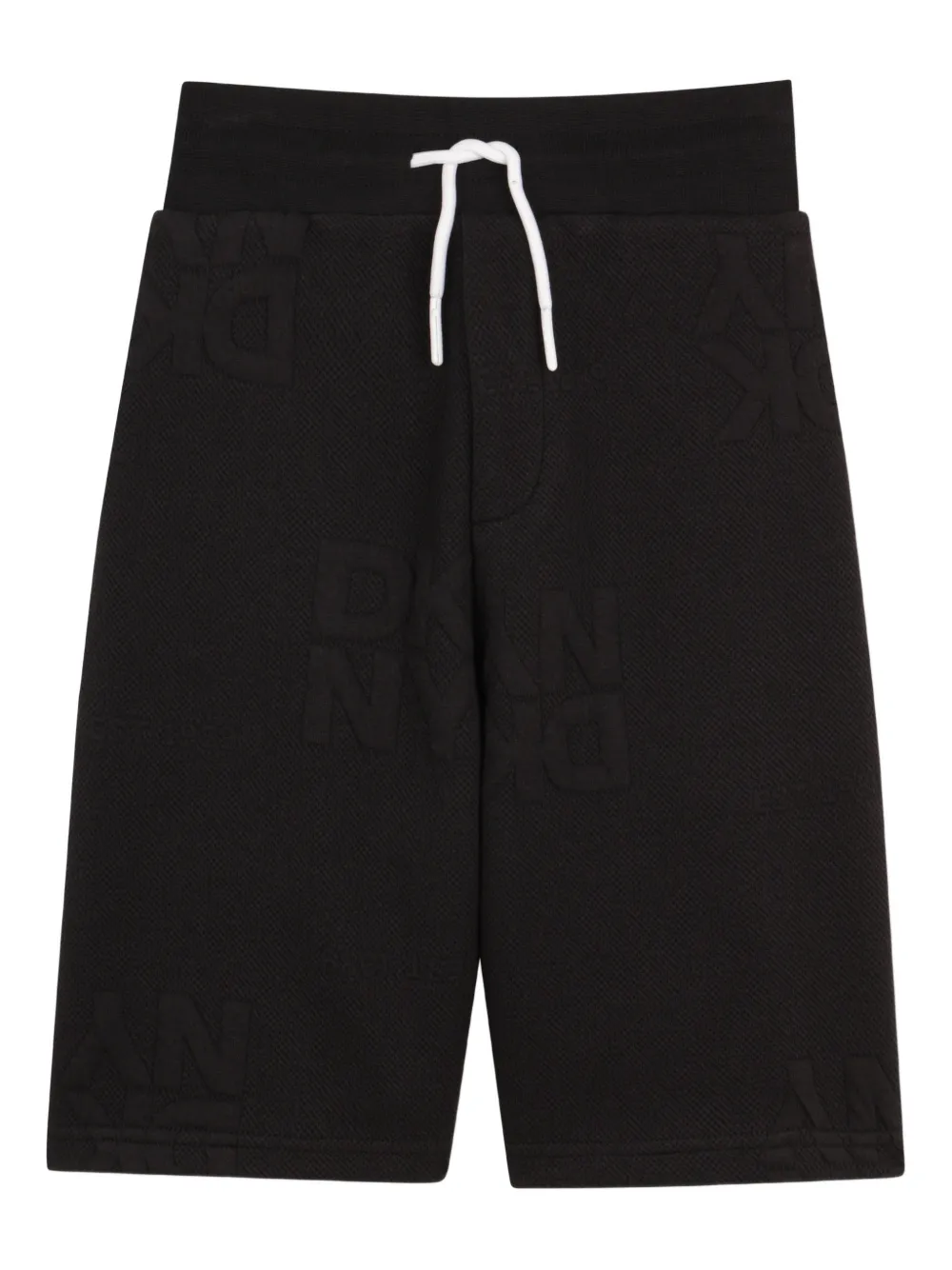 Dkny Kids logo-embossed drawstring shorts - Nero