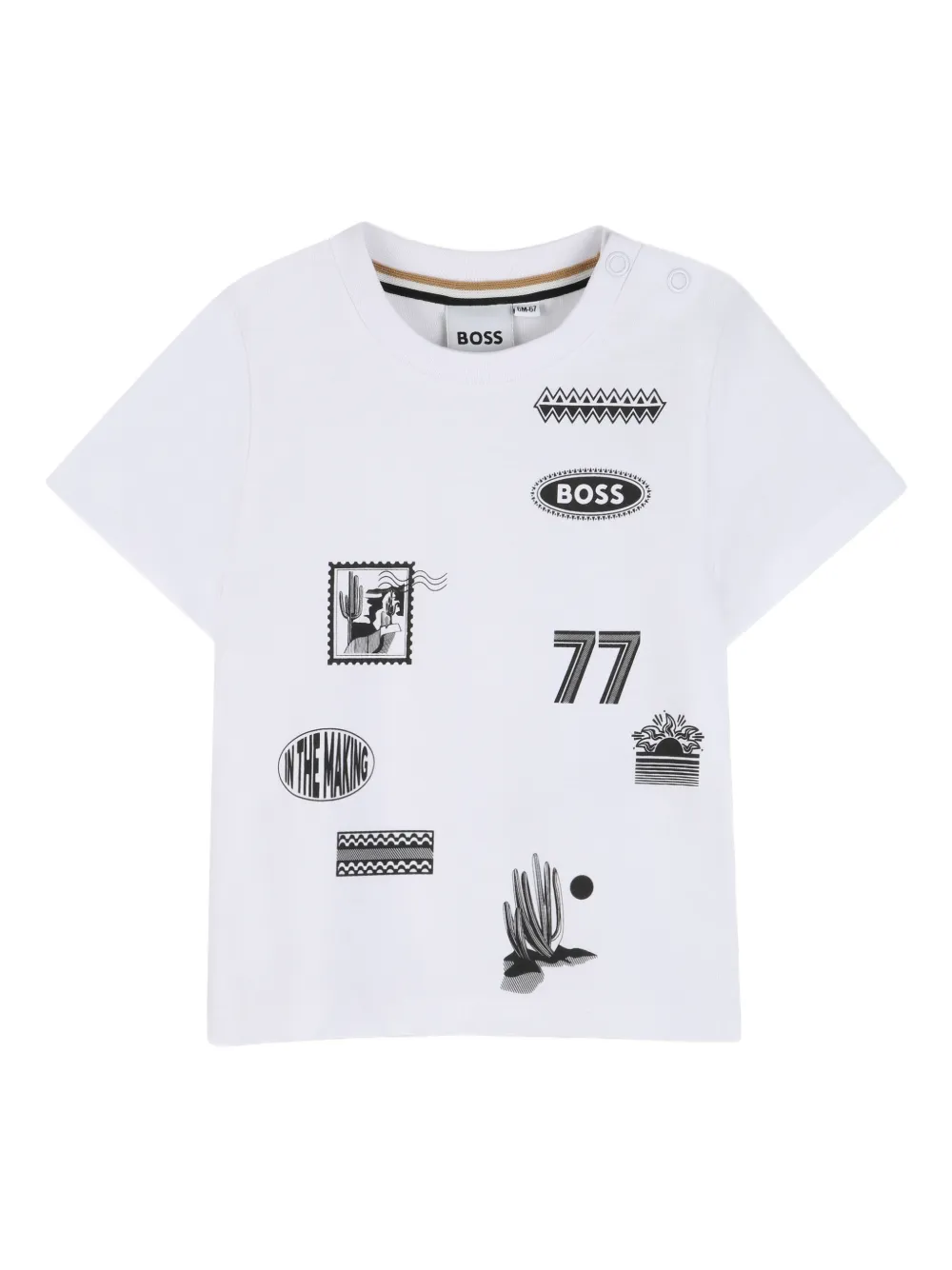 BOSS Kidswear T-shirt con grafica - Bianco