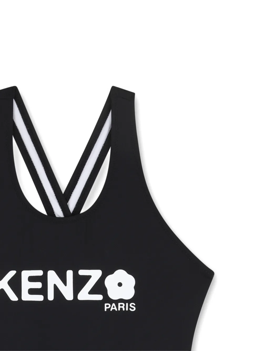  Kenzo Kids Logo-print Swimsuit - Black 