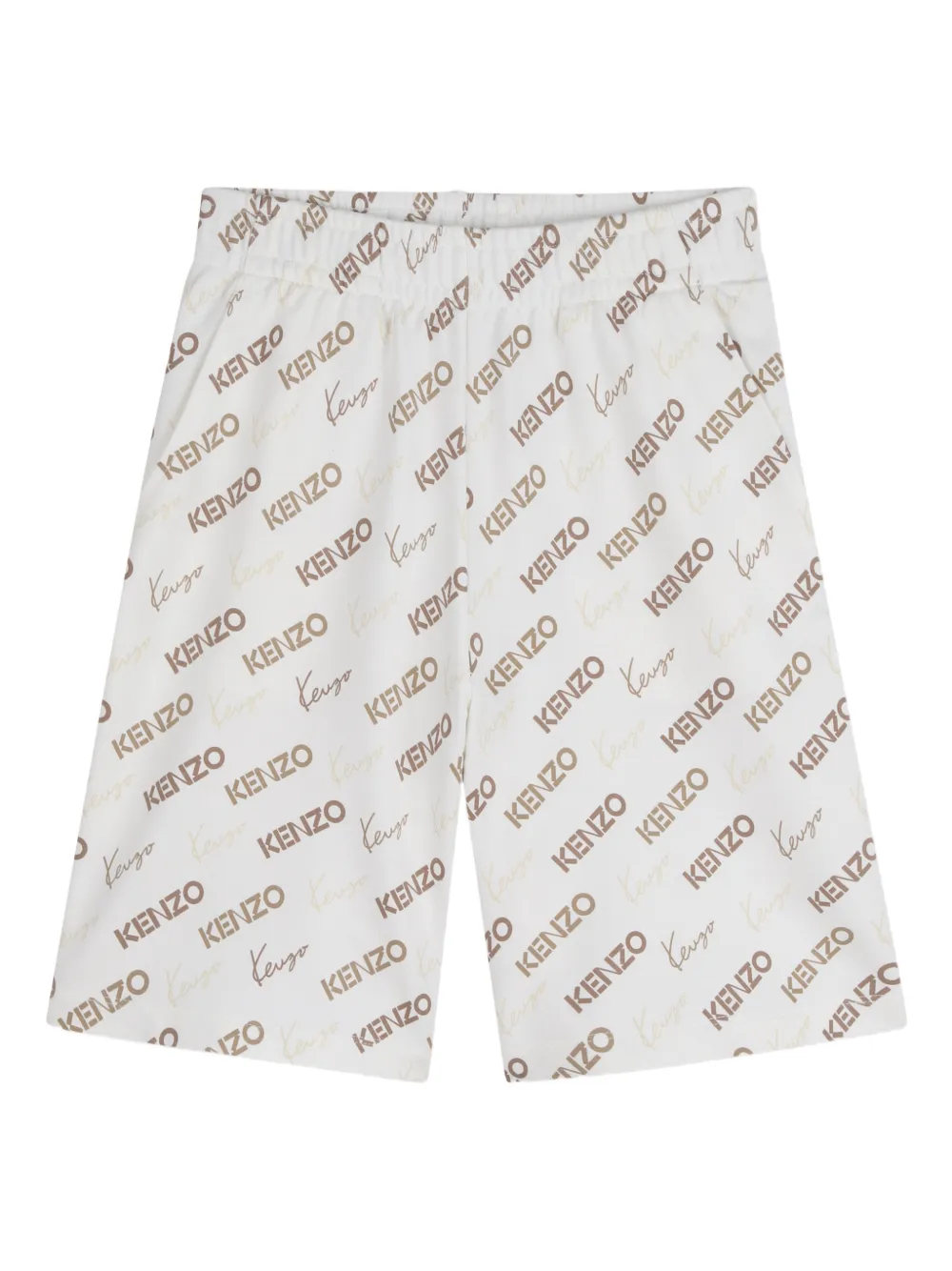Kenzo Kids logo shorts - Toni neutri