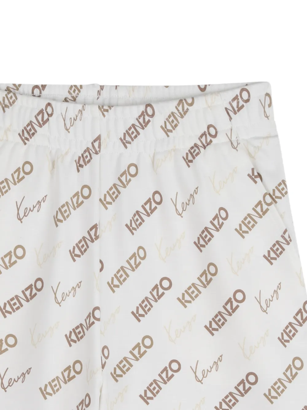  Kenzo Kids Logo Shorts - Neutrals 