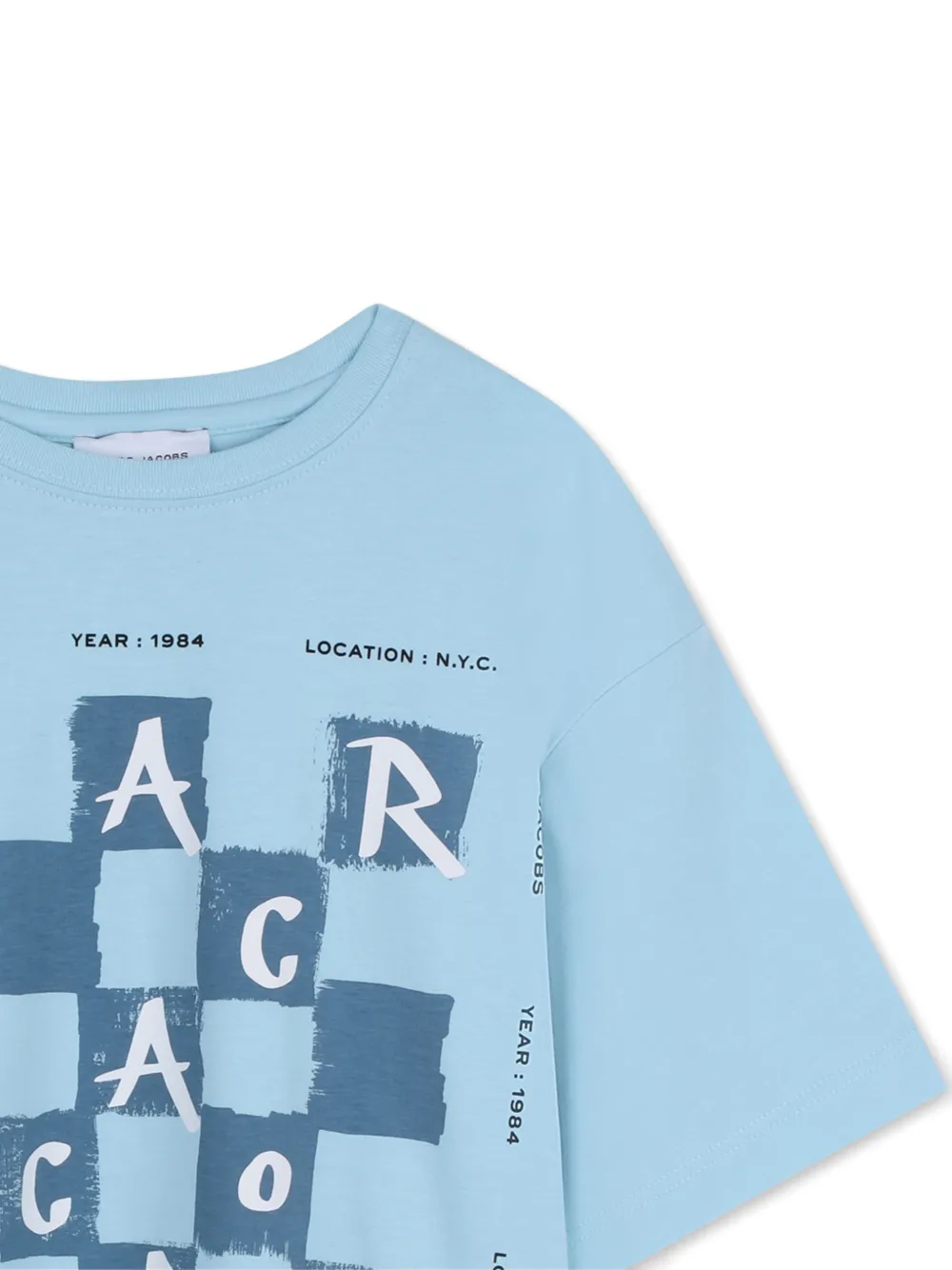 Marc Jacobs Kids Grafisch T-shirt Blauw