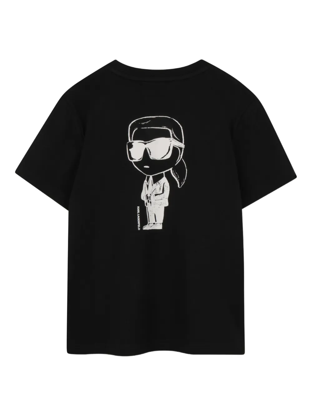 Karl Lagerfeld Kids T-shirt met print Zwart